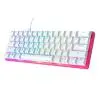 Klawiatura mechaniczna HyperX Alloy Origins 60 Pink Red Switch Biało-różowy