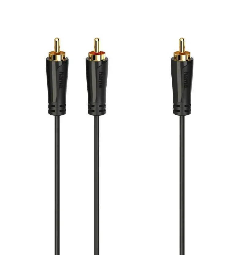 Kabel audio Hama 00205097 do subwoofera 5m Czarny
