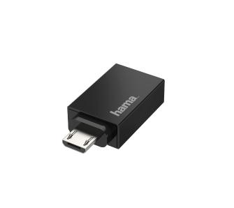 Adapter Hama 00200307 wtyczka microUSB - gniazdo USB-A 2.0 OTG