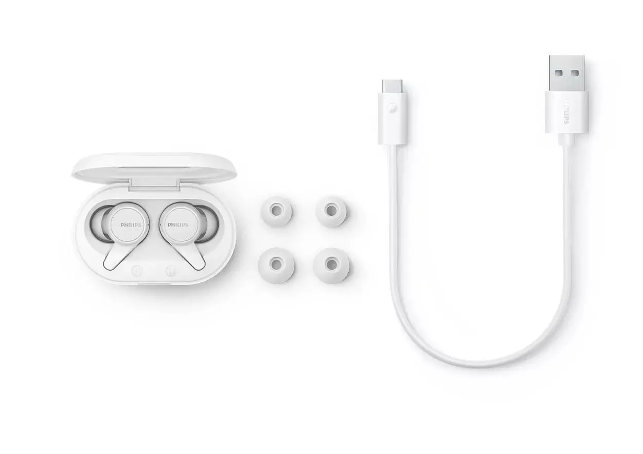 Słuchawki bezprzewodowe Philips TAT1207WT/00 Dokanałowe Bluetooth 5.2 Biały