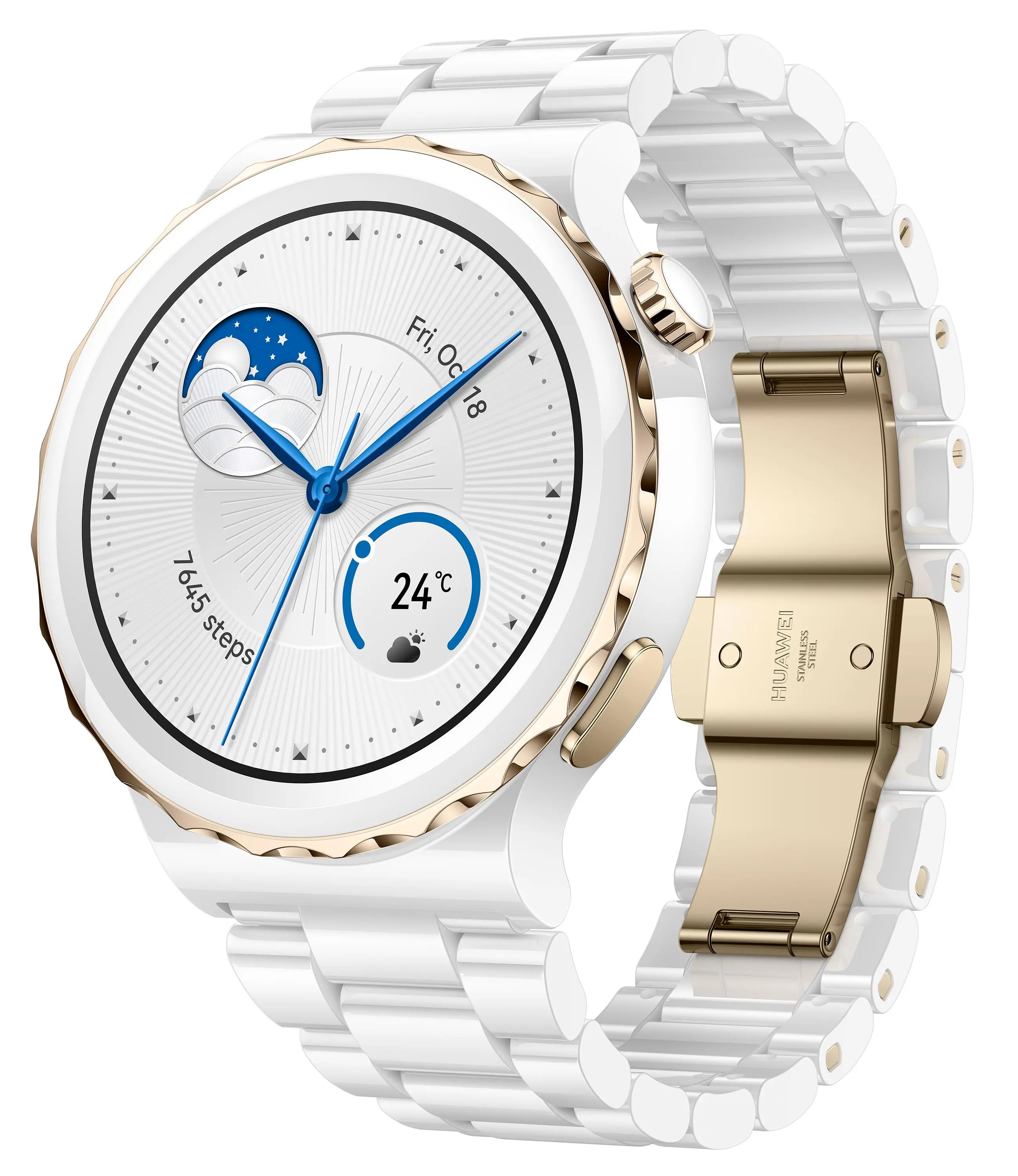 Smartwatch Huawei Watch GT 3 Pro Elegant 43mm GPS Biały
