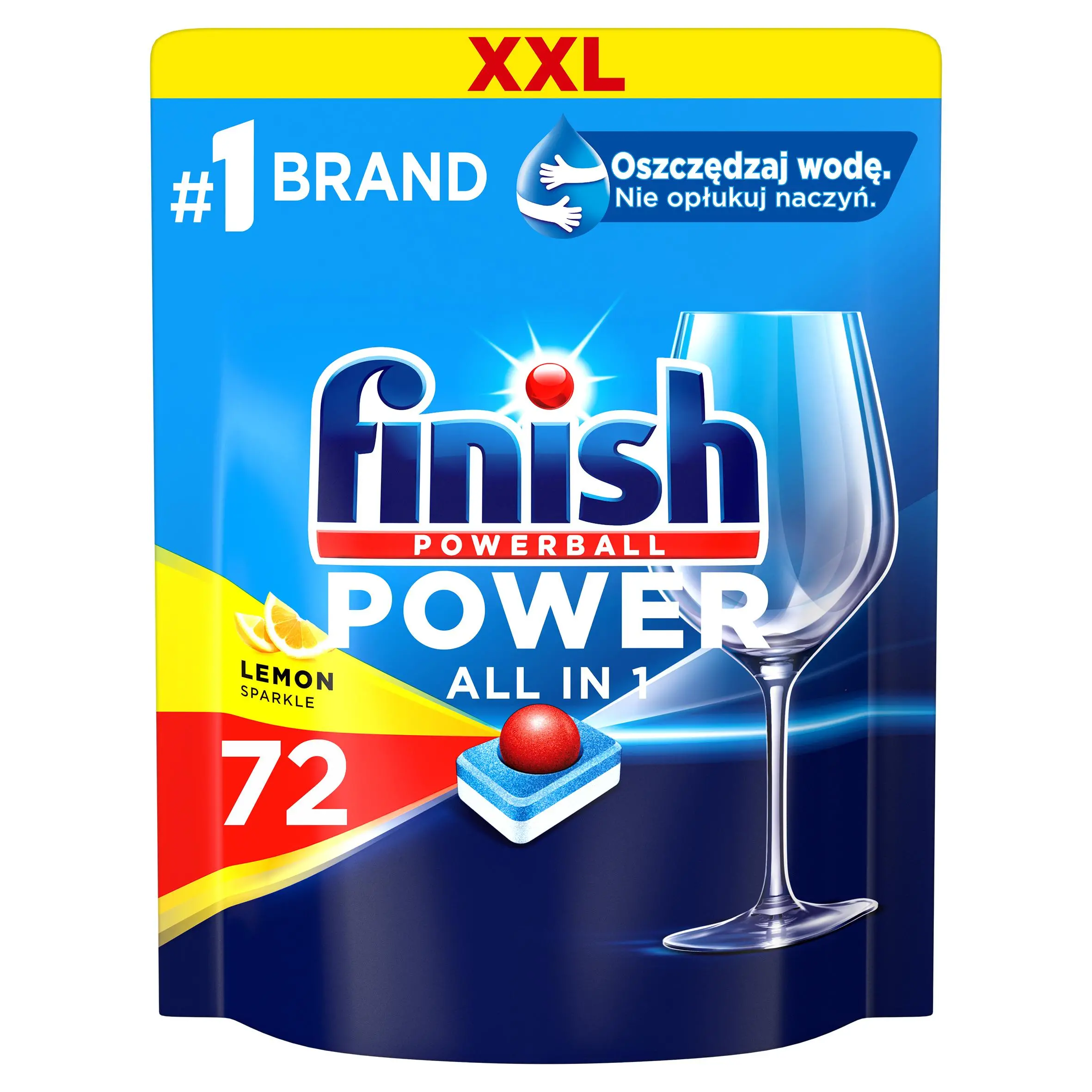 Tabletki do zmywarki Finish Power All in 1 Lemon 72szt.