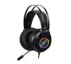 Słuchawki przewodowe z mikrofonem Havit H654D RGB Nauszne Czarny