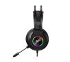 Słuchawki przewodowe z mikrofonem Havit H654D RGB Nauszne Czarny