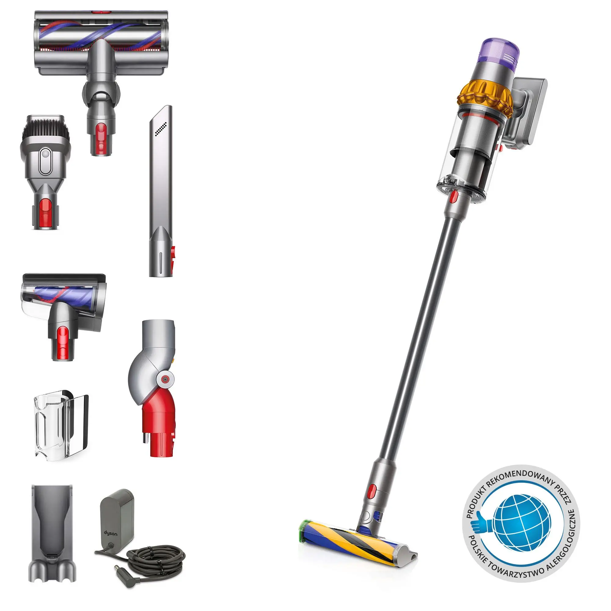 Odkurzacz bezprzewodowy Dyson V15 Detect Absolute wersja 2022 60min Wymienny akumulator Mini elektroszczotka