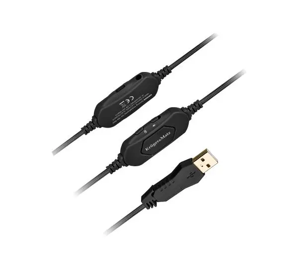 Kruger & Matz Warrior GH-100 Pro Nauszne Czarny