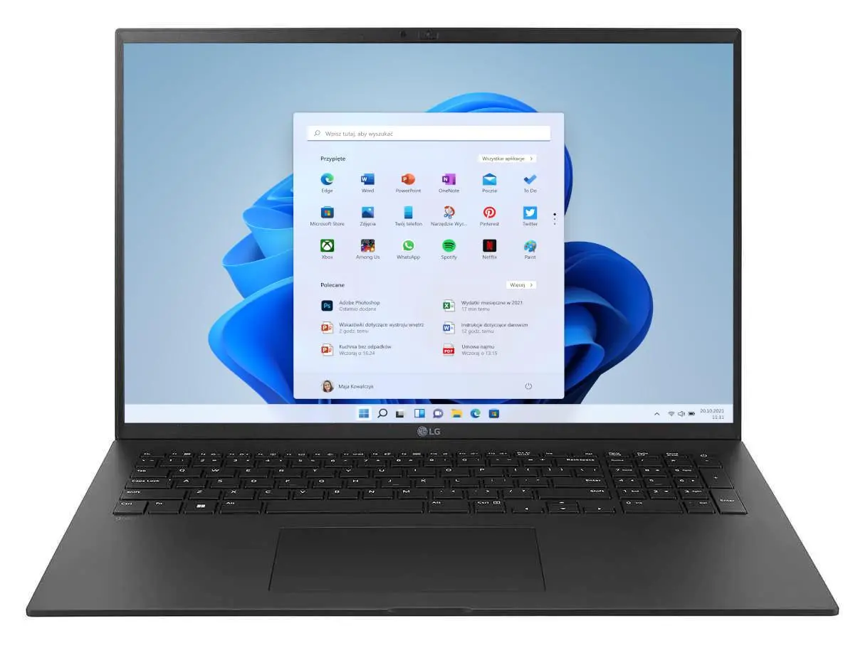 Laptop LG Gram 17" 2022 17Z90Q-G.AA55Y i5-1240P 16GB RAM 512GB Dysk SSD Win11 Czarny