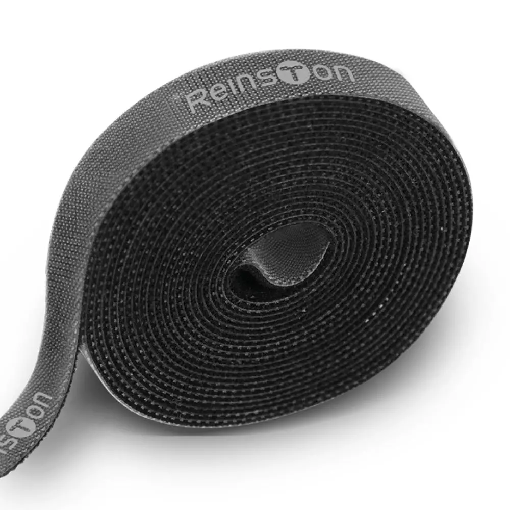 Organizer kabli Reinston EOKAB01 Taśma rzepowa 3m Czarny
