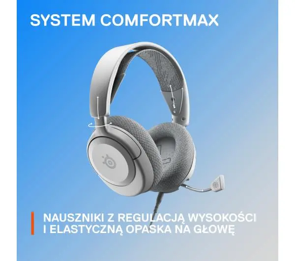 SteelSeries Arctis Nova 1 PS Nauszne Biały