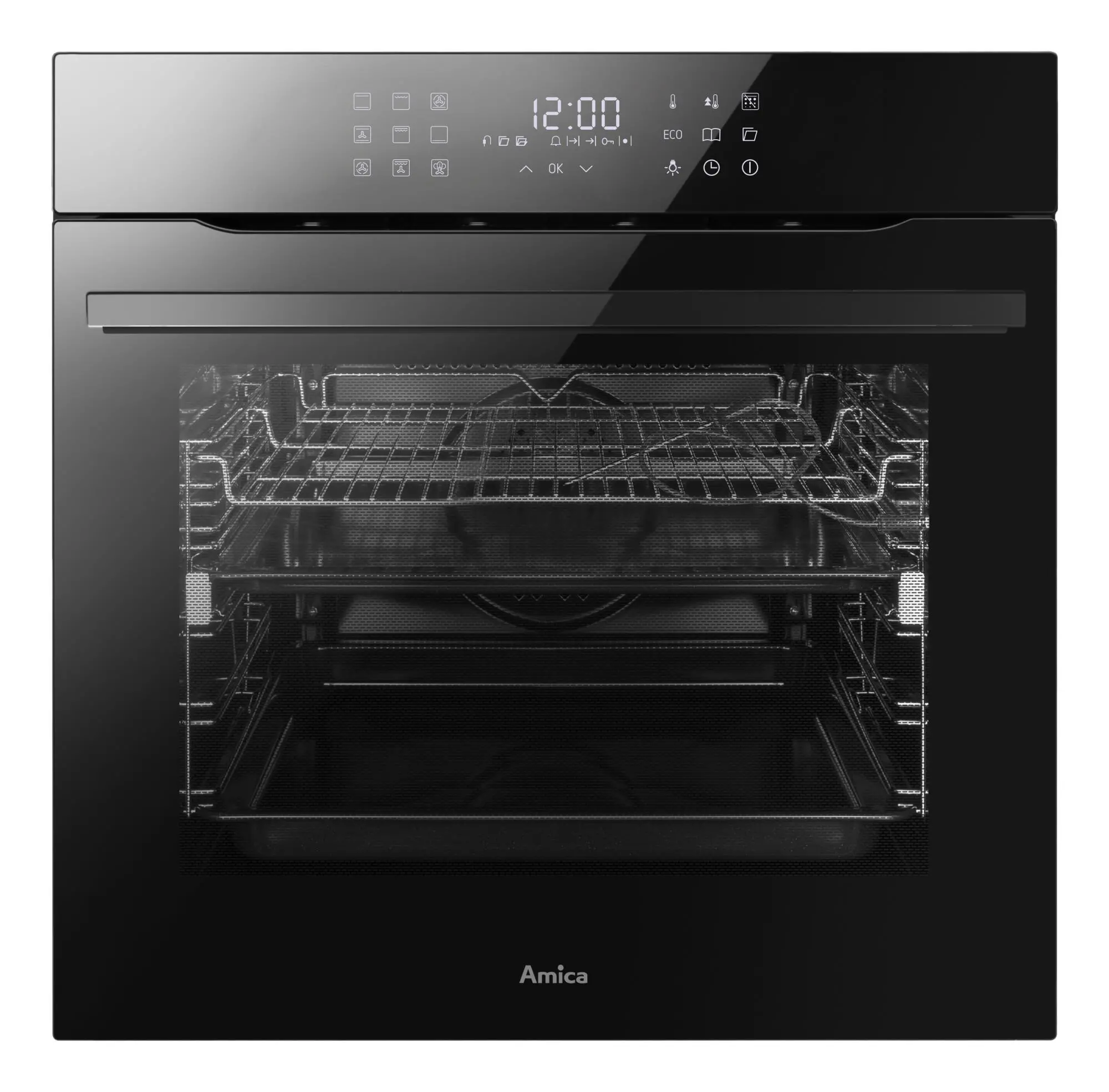 Piekarnik elektryczny parowy Amica ED97599BA+ X-Type Steam PO Termoobieg Termosonda Czarny