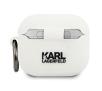 Etui na słuchawki Karl Lagerfeld KLACA3SILCHWH Silicone Choupette AirPods 3 Cover Biały