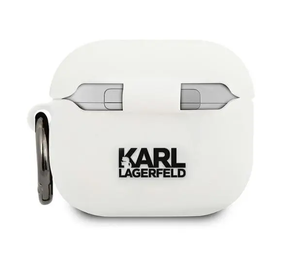 Karl Lagerfeld KLACA3SILCHWH Silicone Choupette AirPods 3 Cover Biały