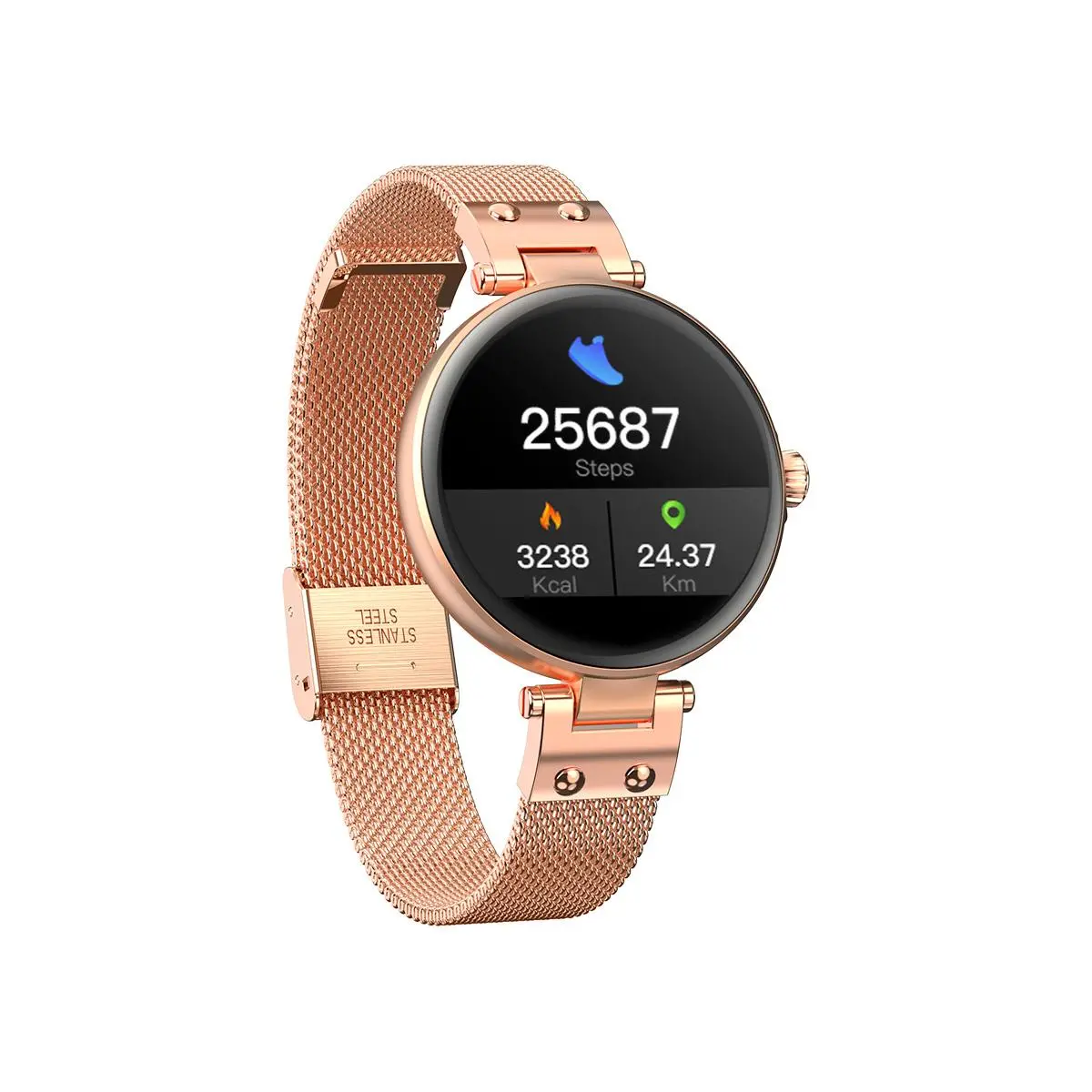 Smartwatch Forever SB-305 36mm Różowe złoto
