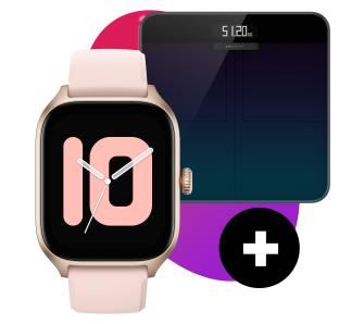 Smartwatch Amazfit GTS 4 Różowy + waga