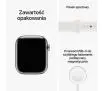 Smartwatch Apple Watch Series 8 GPS - Cellular 45mm koperta ze stali nierdzewnej srebrny - pasek sportowy biały