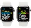 Smartwatch Apple Watch Series 8 GPS - Cellular 45mm koperta ze stali nierdzewnej srebrny - pasek sportowy biały