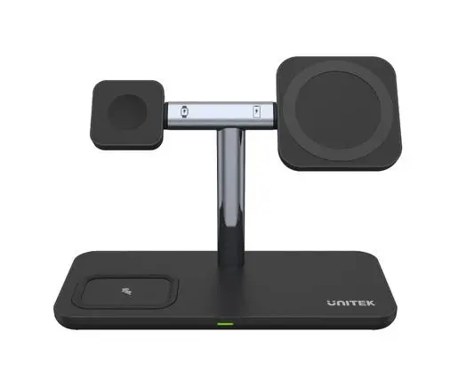 Ładowarka indukcyjna Unitek 3w1 iPhone 15W
