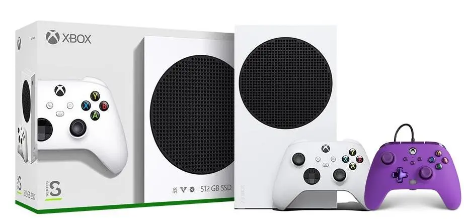 Konsola Xbox Series S 512GB + Pad przewodowy PowerA Enhanced Royal Purple