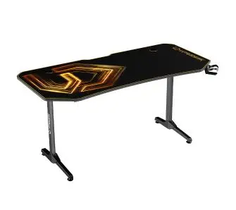 Biurko Ultradesk FRAG XXL 160cm Czarno-złoty