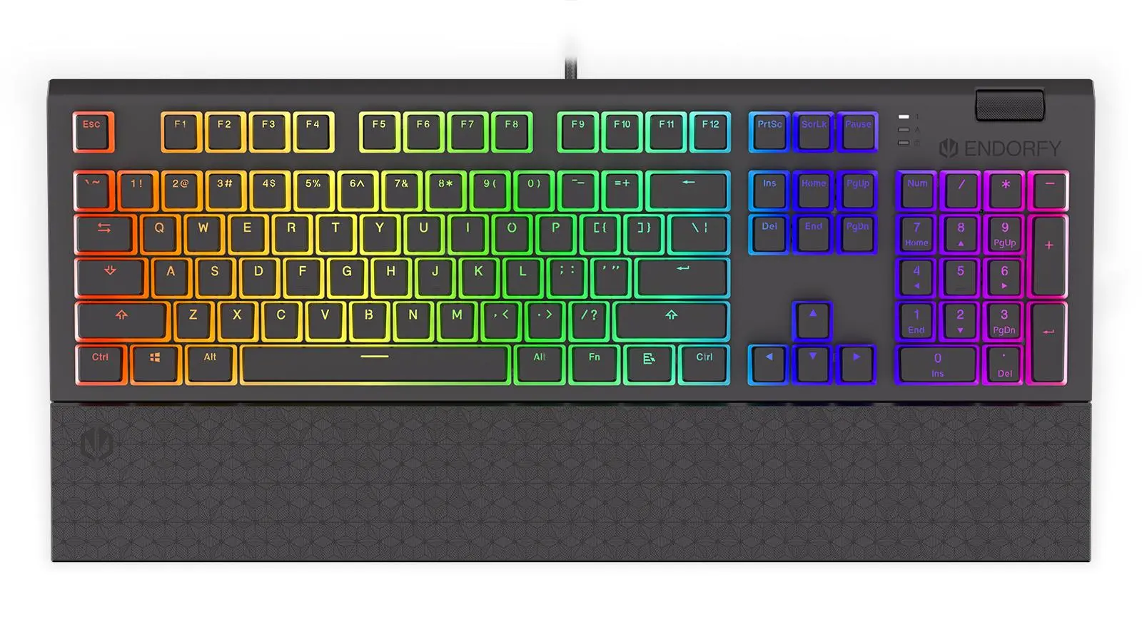 Klawiatura mechaniczna Endorfy Omnis Pudding Red Kailh Red RGB Czarny