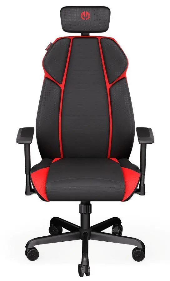 Fotel Endorfy Meta Gamingowy do 120kg Skóra ECO Tkanina Czerwony