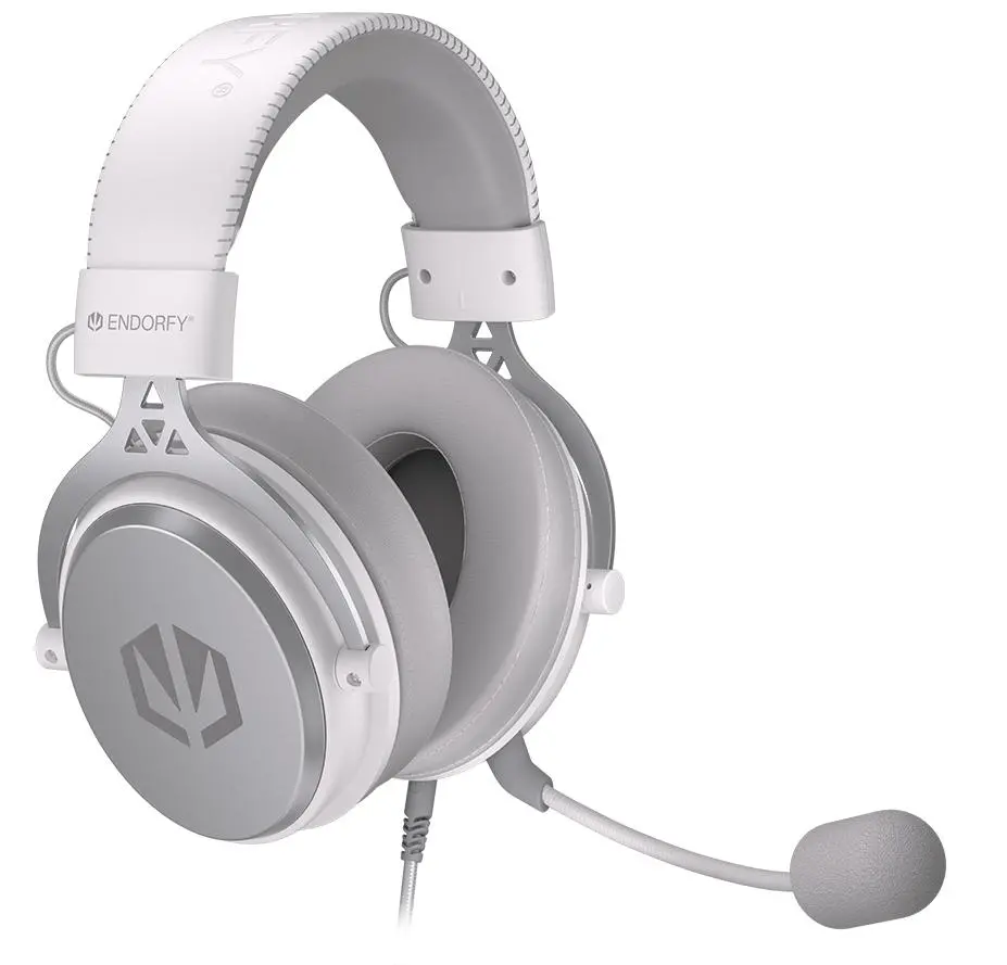 Słuchawki przewodowe z mikrofonem Endorfy Viro Onyx White Nauszne Biały