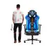 Fotel Diablo Chairs X-Player 2.0 Normal Size Gamingowy do 150kg Skóra ECO Tkanina Czarno-niebieski