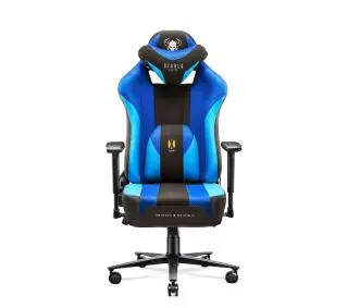 Diablo Chairs X-Player 2.0 Normal Size Gamingowy do 150kg Skóra ECO Tkanina Czarno-niebieski - Kup na Raty - RRSO 0%