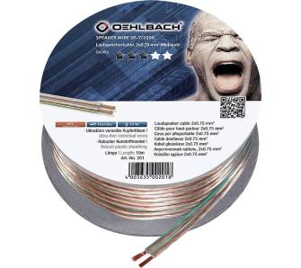Kabel głośnikowy Oehlbach Speaker Wire SP-7 (201 - 2x0,75mm, 10m, transparent)