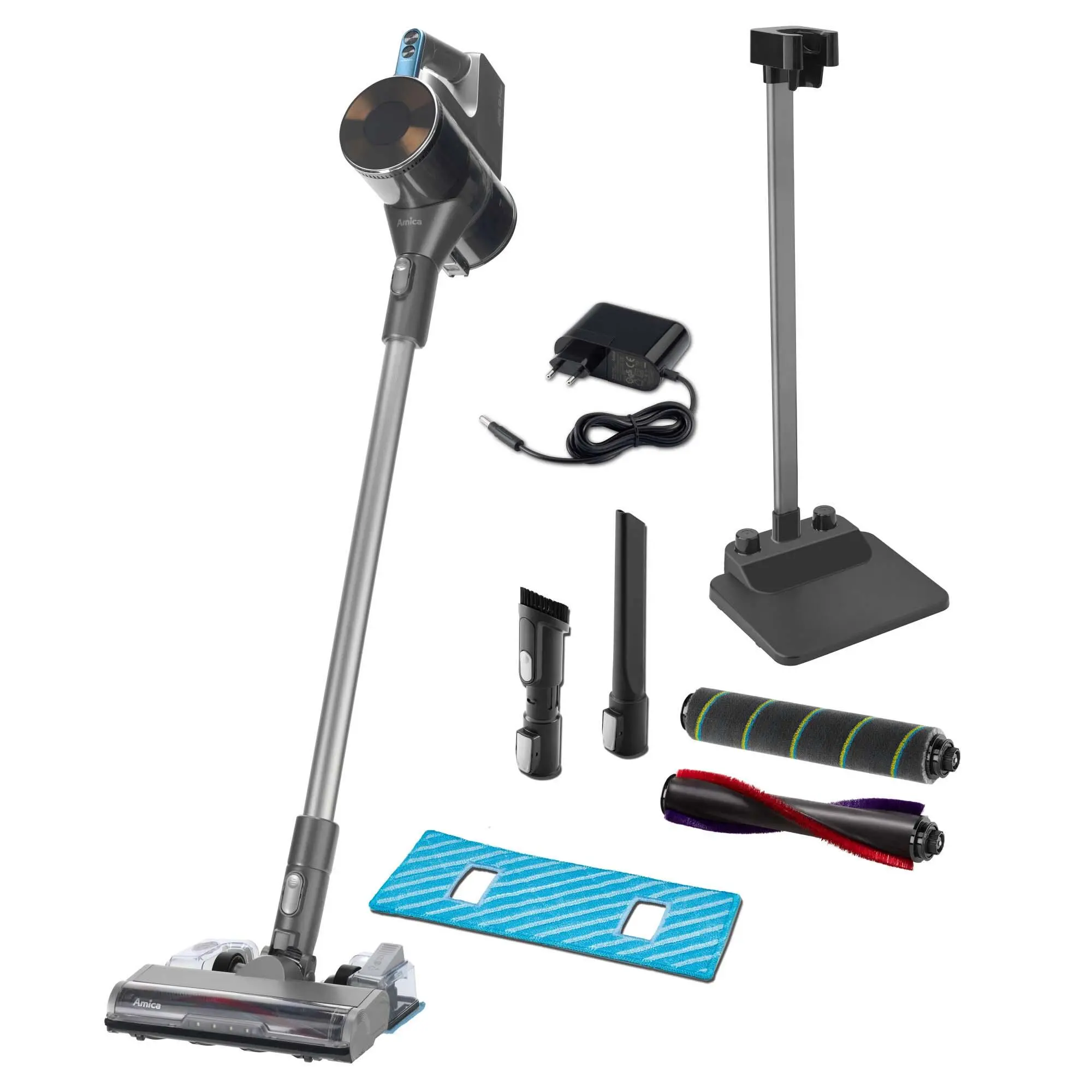 Odkurzacz bezprzewodowy Amica VM XPro Aqua 60min Funkcja mycia