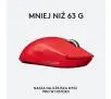 Myszka gamingowa Logitech G Pro X Superlight Czerwony