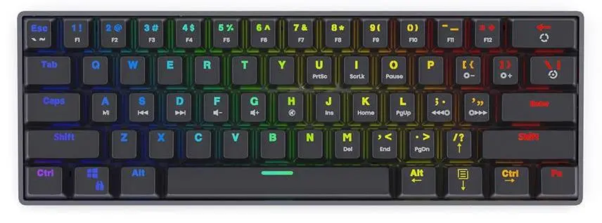 Klawiatura mechaniczna Savio Blackout RED Outemu Red Czarny