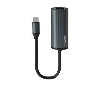 Adapter Savio AK-56  USB-C do RJ-45