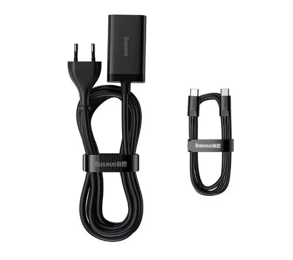 Baseus GaN3 Pro 2x USB-C 2x USB 65W Czarny - ⚡ BESTSELLERY ⚡