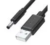 Kabel zasilający Unitek Y-C495BK kabel zasilający USB – wtyk DC 3.5/1.35 mm Czarny