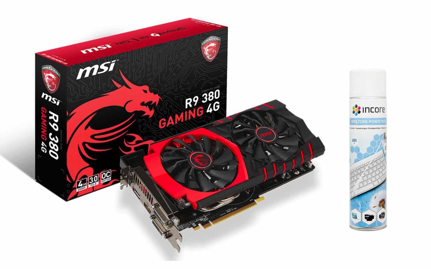 MSI AMD Radeon R9 380 4GB GDDR5 256bit - Opinie, Cena - RTV EURO AGD