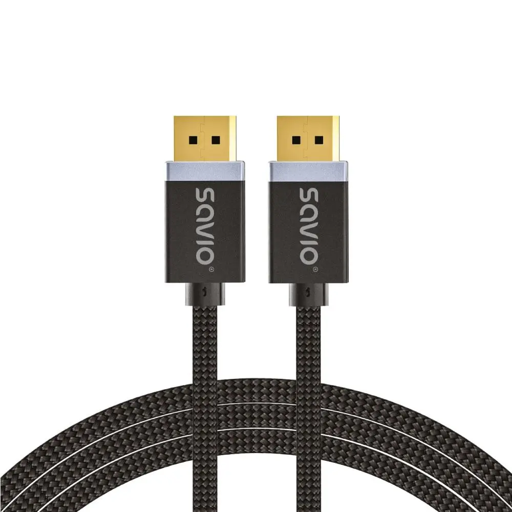Kabel DisplayPort Savio CL-165 1m Czarny