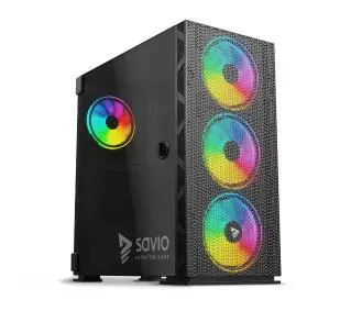Savio Raptor X1 ARGB Czarny - ⚡ EURO HIT CENOWY! ⚡ - Kup na Raty - RRSO 0%