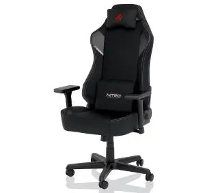 Nitro Concepts X1000 Stealth Black Gamingowy  do 135kg Tkanina Czarny - Kup na Raty - RRSO 0%