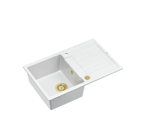 Quadron HB8203U1-G1 P2O Morgan 111 Granitowy Biały/Złoty - DRUGI -30%, ALBO 5-TY ZA 1ZŁ - Kup na Raty - RRSO 0%