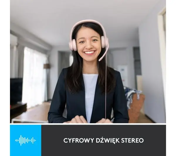 Logitech H390 Nauszne Różowy