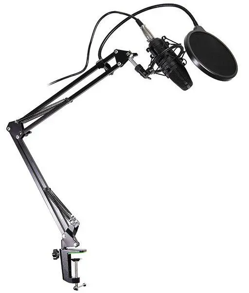 Mikrofon Tracer Studio Pro USB Zestaw Przewodowy Pojemnościowy Czarny