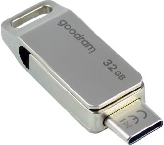 PenDrive GoodRam ODA3 32GB USB 3.2 Typ C / USB 3.2 Srebrny