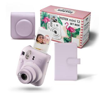 Aparat Fujifilm Instax Mini 12 Purpurowy + etui + album