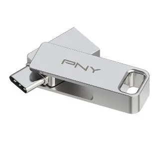PNY Duo Link 128GB USB 3.2 Typ C / USB 3.2 Srebrny