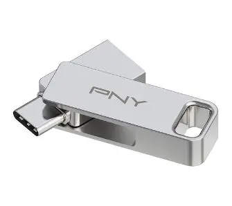 PenDrive PNY Duo Link 128GB USB 3.2 Typ C / USB 3.2 Srebrny