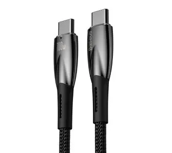 Kabel Baseus USB-C Glimmer 100W 1m Czarny