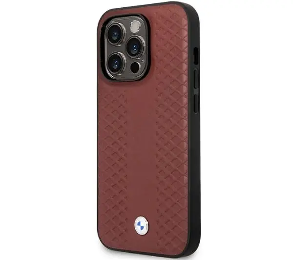 BMW Leather Diamond Pattern BMHCP14L22RFGR do iPhone 14 Pro