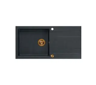 Quadron HCQE10050U8_PVDC1 P2O Evan 146 XL Granitowy Czarny metalik/Miedziany - DRUGI -30%, ALBO 5-TY ZA 1ZŁ - Kup na Raty - RRSO 0%