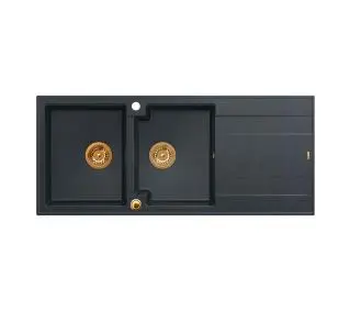 Quadron HQE11650U8_PVDC1 P2O Evan 121 Granitowy Czarny metalik/Miedziany - DRUGI -30%, ALBO 5-TY ZA 1ZŁ - Kup na Raty - RRSO 0%